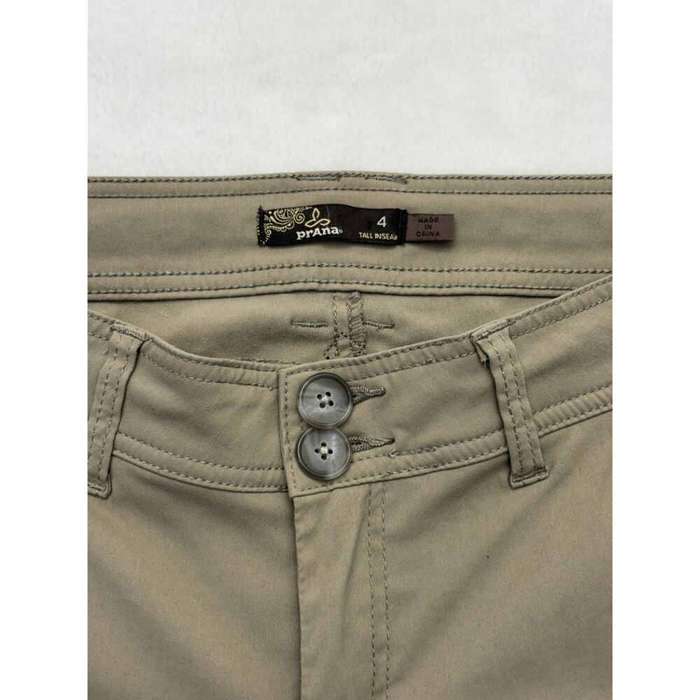 Prana Halle Pants Low Rise Bootcut Nylon Tan Convertible Hiking Pants 4 TALL - Picture 2 of 13